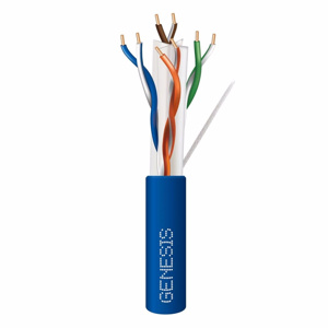 Honeywell Genesis Riser Voice and Data Cat6 Cables 23 AWG 1000 ft Blue 4