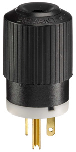 Bryant Tech-Spec® Triple Gripper® Series Plugs 5-20P 125 V Black