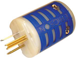 Ericson Economy Grade Lighted Series Plugs 5-15P 125 V White