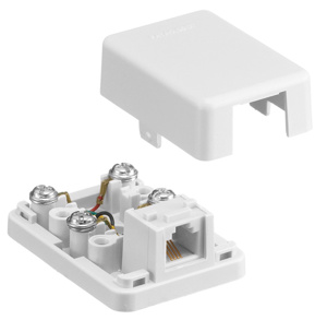 Hubbell Wiring NS760 Netselect® Series Device Faceplates RJ11 Plastic White