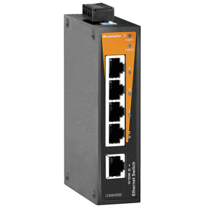 Weidmuller BasicLine Unmanaged Network Switches Fast Ethernet 5 Port
