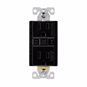 Eaton Wiring Devices Duplex GFCIs 15 A Black Tamper resistant