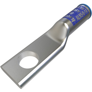 nVent Ilsco ALNS Series Long Barrel Compression Lugs 1/4 in 1 Hole Blue 8 Al, 8 Cu