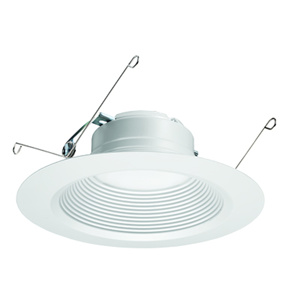 Lithonia 65BEMW Recessed LED Downlights 120 V 12 W 5 in<multisep/> 6 in 3000 K Matte White Dimmable 835 lm