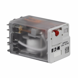 Eaton Cutler-Hammer Plug-in Ice Cube Relays 24 VDC Square Base 5 Pin LED Indicator 15 A SPDT