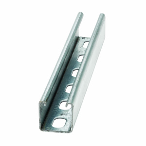Eaton B-Line B22SH Short Slotted Strut Channels 1-5/8 in x 1-5/8 in Single, Slotted Steel Pre-galvanized