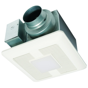 Panasonic Home WhisperCeiling® Light / Bath Exhaust Fans 50/80/110 CFM 0.3/0.4 Sones 3000 K White