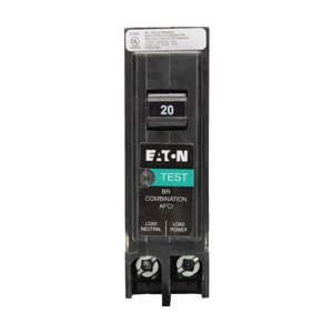 Eaton Cutler-Hammer BRP-AF Series Plug-in Combination Arc Fault Circuit Breakers 20 A 120 VAC 10 kAIC 1 Pole 1 Phase