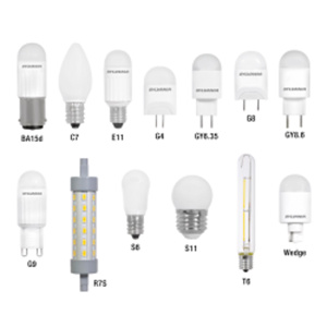 Sylvania S6 Series Sign and Indicator Lamps LED S6 Candelabra