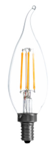 Sylvania UltraLED™ Filament Series LED Lamps B10 2700 K 5 W Candelabra (E12)