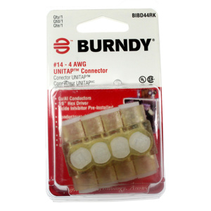 Burndy Multi-tap Connectors Two Sided 14 - 4 AWG 4 Port