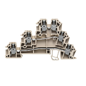 Weidmuller Klippon® W-Series triple Level Initiator Actuator Terminal Blocks Screw Connection 26 - 12 AWG