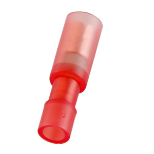 Panduit Female Insulated Loose Piece Bullet Disconnects 22 - 16 AWG Funnel Barrel 0.280 in Red