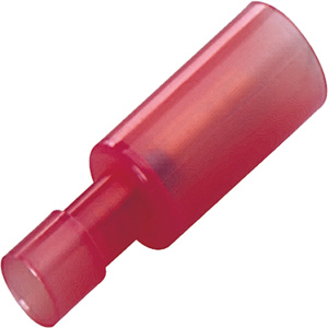 Panduit Male Insulated Loose Piece Bullet Disconnects 22 - 16 AWG Funnel Barrel 0.410 in Red