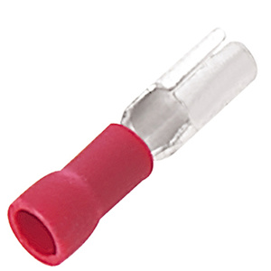 Panduit Female Insulated Loose Piece Bullet Disconnects 22 - 16 AWG 0.390 in Red