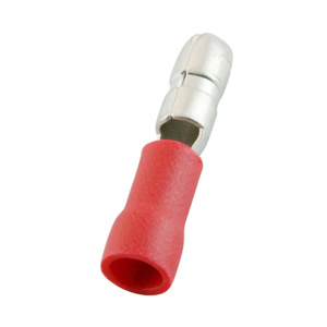 Panduit Male Insulated Loose Piece Bullet Disconnects 22 - 16 AWG Red