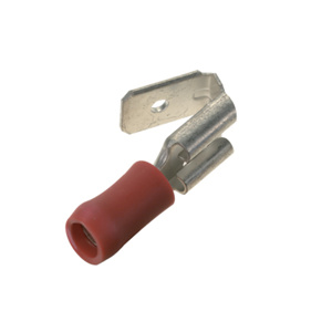Panduit Insulated Piggy-back Loose Piece Disconnects 22 - 18 AWG Funnel Barrel 0.250 in Red