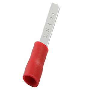 Panduit Male Insulated Bullet Blade Disconnects 22 - 16 AWG Funnel Barrel 0.390 in Red