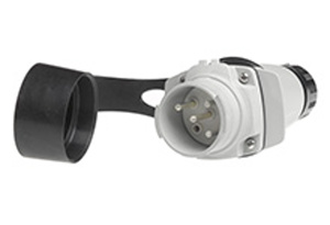 Molex ArcArrest™ Series Disconnects 30 A 3P + G Male Inlet with Handle, Finger Drawplates and Plug Cap
