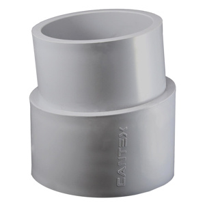 Cantex PVC Molded 5 Degree Angled Couplings 3 in PVC Sch 40 Socket x Spigot