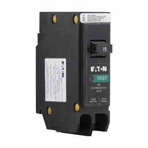 Eaton Cutler-Hammer BRN-AF Series Plug-in Arc Fault Circuit Breakers 15 A 120 VAC 10 kAIC 1 Pole 1 Phase