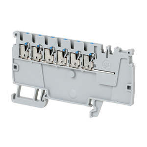 Rockwell Automation 1492-P IEC Push-in Control Power Distribution Terminal Blocks Push-In 6 Blue Distribution End Points 26 - 14 AWG