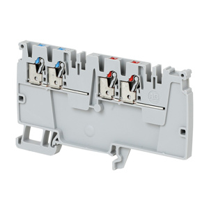 Rockwell Automation 1492-P IEC Push-in Control Power Distribution Terminal Blocks Push-in 2 Blue/2 Red Feed-in Start Connection Points 28 - 12 AWG