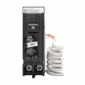 Eaton Cutler-Hammer CLGF Series Plug-in Ground Fault Circuit Breakers 120/240 VAC 10 kAIC 1 Pole 1 Phase