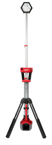 Milwaukee M18™ ROCKET™ Dual Power Tower Lights 18 V Cordless/Corded 2500 lm LED Black/Red