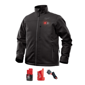 Milwaukee M12™ TOUGHSHELL™ Heated Jacket Kits XL Black Mens