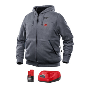 Milwaukee M12™ Full Zip Heated Hoodie Kits Small Gray Mens