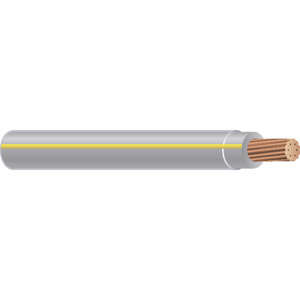 Encore Wire Stranded Copper THHN Jacketed Wire 10 AWG 750 ft PullPro Pack Gray with Yellow Stripe