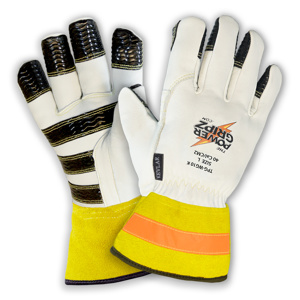 Power Gripz FR Lined Work Gloves Medium Leather