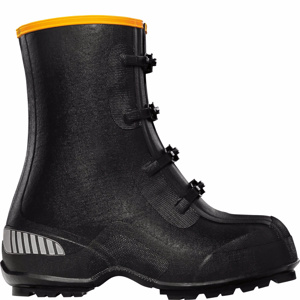 LaCrosse Footwear ATS Insulated Studded Overboots Black/Yellow Buckle