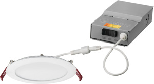Lithonia WF6 Wafer™ Series 6 in Switchable Recessed Downlight Kits LED 6 in Dimmable Matte White
