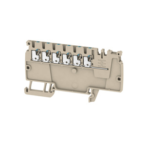 Weidmuller Klippon® A-Series Single Level PE Terminal Blocks Push-in Connection 26 - 14 AWG