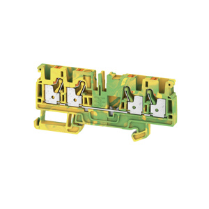 Weidmuller Klippon® A-Series Single Level PE Terminal Blocks Push-in Connection 28 - 10 AWG