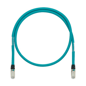 Panduit Cat6a Riser Patch Cords Shielded RJ45, Booted 1 m 26/4PR Black