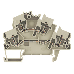 Weidmuller Klippon® Z-Series Double Level Feed-through Terminal Blocks Tension-clamp Connection 30 - 12 AWG