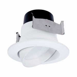 Cooper Lighting Solutions LA Recessed LED Downlights 120 V 8 W 4 in 2700 K Matte White Dimmable 600 lm