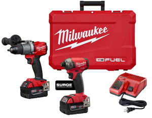 Milwaukee M18™ FUEL™ 2-Tool Combination Kits 1/2 in Hammer Drill/Driver, 1/4 in Hex Hydraulic Driver 18 V
