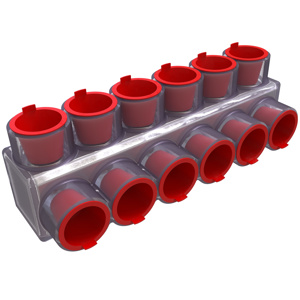 nVent Utilco Underground Distribution Direct Burial Multi-tap Connectors 10 AWG - 500 kcmil 6 Port