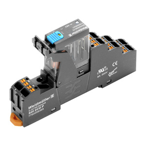 Weidmuller DRI D Series General Purpose Relay Kits 24 VDC DPDT DIN Rail