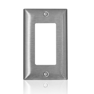 Leviton Standard Decorator Wallplates 1 Gang Stainless Steel 302 Stainless Steel Device