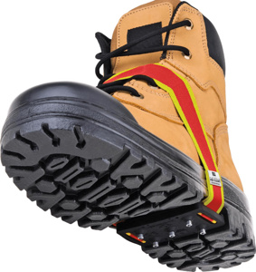 Surewerx Midsole Ice Cleats One Size Fits Most Black/Red/Yellow Strap