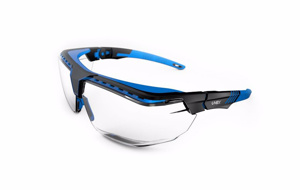 Honeywell Uvex® Avatar Safety Glasses Anti-Scratch, Anti-Reflective Clear Blue