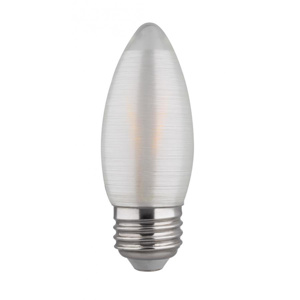 Satco Products C11 LED Lamps 2 W Medium (E26) 2700 K Dimmable 80 CRI 120 lm