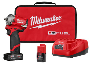 Milwaukee M12™ FUEL™ 3/8 in Stubby Impact Wrench Kits