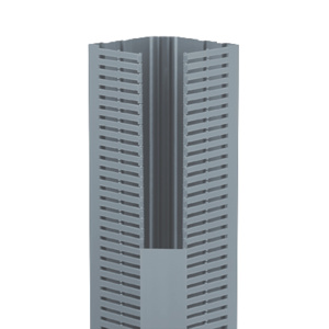 Panduit PanelMax™ Type CWD Narrow Slow Corner Wire Duct 3.35 in x 2.57 in x 6 ft Light Gray Cover Not Included