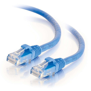 Legrand Quiktron Cat6 Riser Patch Cords Unshielded RJ45, Booted 6 in Blue